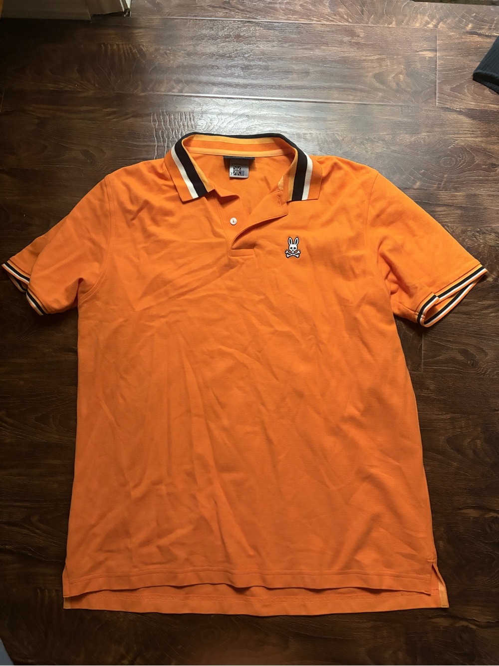 Psycho Bunny Mens Orange Polo Shirt